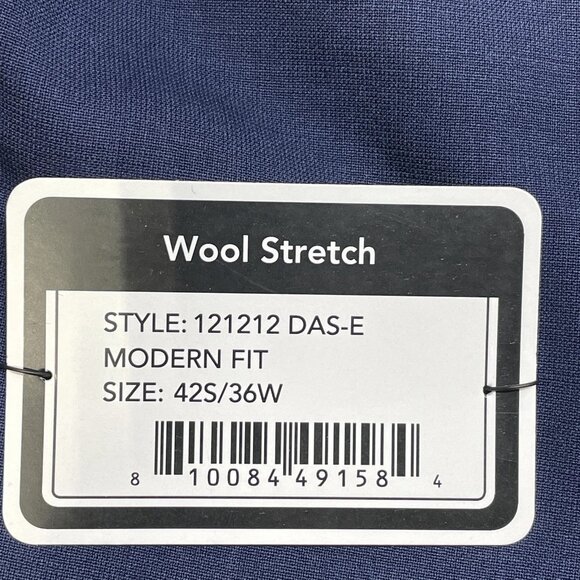 Giles & Jasper Men’s Modern Wool Stretch 2-Piece Suit - Picture 12 of 12